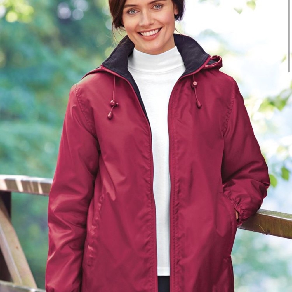 RED STORM JACKET WINDBREAKER FLEECE - Picture 1 of 5